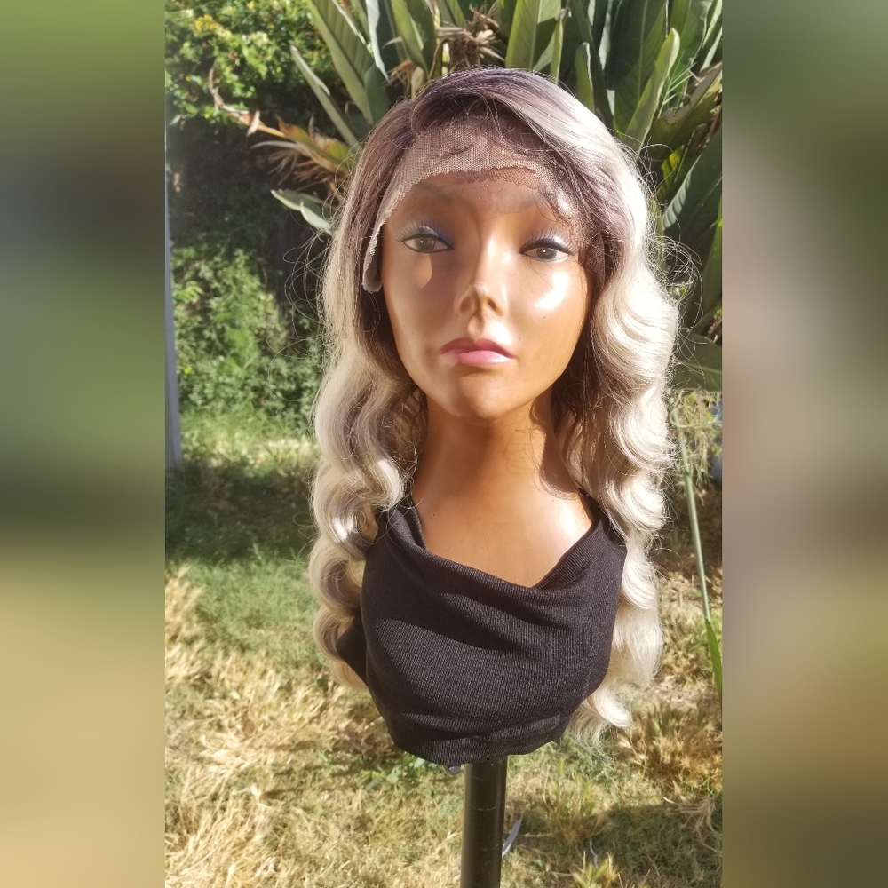 Ash Blonde Hollywood Deep Wave Wig - Picture 10 of 10